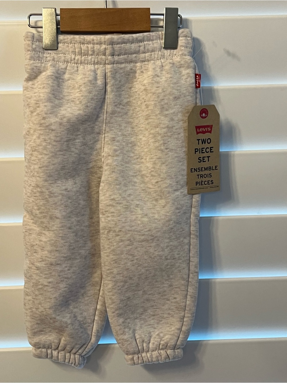 Levi's Kids Heathered Cream Jogger Sweatpants 12M NWT